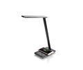 Lampa wireless LED de birou cu incarcare Qi wireless, port incarcare USB, control prin Touch, Timer, 4 moduri control temperatura lumina, 6 setari luminozitate