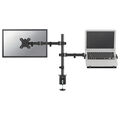 Suport ergonomic din aluminiu Neomounts by Newstar pentru laptop si monitor, model FPMA-D550NOTEBOOK