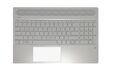 Carcasa superioara cu tastatura HP Pavilion 15-CS, 15-CW, originala, argintie, layout romanesc, cu iluminare, model  L24752-271
