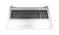 Carcasa superioara si tastatura originala HP 905891-031, fara iluminare, metalic