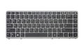 Tastatura compatibila HP EliteBook 850 G1, rama argintie, cu iluminare, US