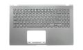Carcasa superioara si tastatura originala Asus VivoBook X509FA, X509FB, layout US, Transparent Silver, fara iluminare, model 90NB0MZ1-R33UI0