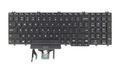 Tastatura originala Dell Latitude 5500, 5501, 5510, 5511, Precision 3540, 3541, 3550, 3551, neagra, cu iluminare, dual point, layout US, model MMH7V