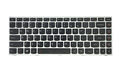 Tastatura compatibila Lenovo G40-30, G40-45, G40-70, G40-70m, G40-80, Z40-70, Z40-75, Ideapad Flex 2-14, rama argintie, cu iluminare, layout US