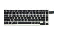 Tastatura compatibila Toshiba Satellite W30-A, W30T-A, W30DT-A, W35-A, W35T-A, W35DT-A, U900W, rama argintie, iluminata, layout US