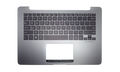 Carcasa superioara si tastatura originala Asus ZenBook UX3400UA, UX3400UN, UX3400UQ, UX430UA, UX430UAR, UX430UN, UX430UQ, Gri Cuart, layout US, fara iluminare, 90NB0EC1-R30US0