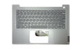 Carcasa superioara si tastatura Lenovo ThinkBook 14-IIL, 14-IML, argintie, fara iluminare, layout US, originala, model 5CB0W44411