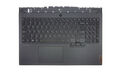 Carcasa superioara cu tastatura Lenovo Legion 5-15ARH05H, 5-15IMH05, 5-15IMH05H, gri inchis, layout US, cu iluminare RGB, originala, model 5CB0Z26890