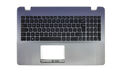 Carcasa superioara cu tastatura originala Asus X542BA, X542BP, X542UA, X542UF, X542UN, X542UQ, X542UR, P1501UA, P1501UR, R542UR, layout UK, argintie, fara iluminare, model 90NB0F22-R30UK0