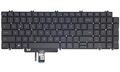 Tastatura originala Dell Latitude 5520, 5521, Precision 3560, 3561, cu iluminare, gri, layout US, model N7N16