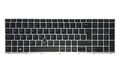 Tastatura originala HP ProBook 650 G4, 650 G5, 655 G4, 655 G5, cu iluminare, layout UK, rama argintie, pointstick, L09595-031