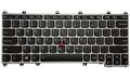 Tastatura compatibila Lenovo ThinkPad Yoga 260 Type 20FD, 20FE, 20GS, 20GT, neagra, rama argintie, layout US, cu iluminare