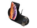 Stand de incarcare wireless 2 in 1 pentru Apple Watch 4, 3, 2, 1, iPhone XS, X, Max, XR, 8, 8 Plus, cu fast charging, Brand Doctor Laptop, model DRLN0221, negru