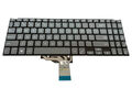 Tastatura Asus VivoBook X512DA X512DK X512FA X512FB X512UA X512UB X512UF S512DA S512DK S512FA S512FB S512UA S512UF A512DA A512FA A512FB A512UA A512UF, gri, US, fara iluminare