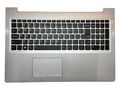 Carcasa superioara, touchpad si tastatura Lenovo Ideapad 310-15IAP, 310-15IKB, 310-15ISK, 510-15IKB, 510-15ISK, cu iluminare, argintie