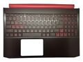 Carcasa superioara cu tastatura originala Acer Nitro 5 AN515-43 neagra, cu iluminare Rosie, layout US, model 6B.Q5XN2.001