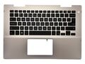 Carcasa superioara palmrest Dell Inspiron 5491 2-in-1, 5482 2-in-1, 5485 2-in-1, model XP85X, silver, US, fara iluminare