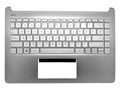 Carcasa superioara palmrest cu tastatura HP 14-DQ, 14T-DQ, 14S-DQ, 14S-DR, 14S-DY, 14-FQ, 14S-FQ, 14Z-FQ, 14S-FR, 14S-FY, romana, L88206-271, cu iluminare, argintiu