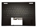 Carcasa superioara palmrest cu tastatura HP OMEN 16-wd 16t-wd, 16-xd, romana, N45350-271, N50597-271, nonRGB, iluminata
