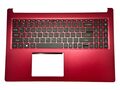 Carcasa superioara si tastatura originala Acer Aspire 3 A315-34, fara iluminare, layout US, Rosu