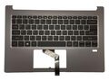 Carcasa superioara si tastatura originala Acer Swift 3 SF314-57 SF314-57G, gri US, iluminata, 6B.HJEN8.001