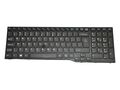 Tastatura compatibila Fujitsu Lifebook E554, E556, E557, E753, E754, E756, cu pointer, UK, negru, fara iluminare