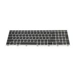 Tastatura compatibila HP ProBook 450 G5, rama argintie, fara iluminare