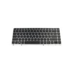 Tastatura originala HP EliteBook 750 G2, rama argintie, cu iluminare, US