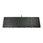 Tastatura HP 836623-031 iluminata layout UK, rama gri inchis