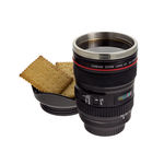 Cana termos cu design de obiectiv camera foto