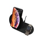 Stand de incarcare wireless 2 in 1 pentru Apple Watch 4, 3, 2, 1, iPhone XS, X, Max, XR, 8, 8 Plus, cu fast charging, Brand Doctor Laptop, model DRLN0221, negru