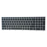 Tastatura originala HP ProBook 650 G4, fara iluminare, layout US, rama argintie