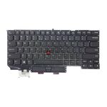 Tastatura compatibila Lenovo ThinkPad X1 Carbon Gen 5, ThinkPad X1 Carbon Gen 6, neagra, cu iluminare, layout US