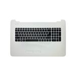 Carcasa superioara laptop HP 17-x, 17-y, originala, alb sidef, layout international, cu iluminare, model 856773-B31