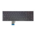 Tastatura compatibila Lenovo Y50-70, Y70-70 Touch, layout UK, cu iluminare rosie, model 25215982