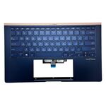 Carcasa superioara si tastatura originala Asus ZenBook 14 UX434FA, UX434FL, Royal Blue, cu iluminare, model 90NB0MQ3-R31UI0