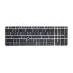 Tastatura originala HP EliteBook 755 G3, 755 G4, 850 G3, 850 G4, taste negre, rama gri inchis, fara iluminare, cu trackpoint, layout international, model 836621-B31