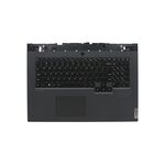 Carcasa superioara cu tastatura Lenovo Legion 5-17ARH05H, 5-17IMH05, 5-17IMH05H, gri inchis, layout US, cu iluminare, originala, model 5CB0Z21107