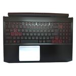 Carcasa superioara cu tastatura originala Acer Nitro 5 AN515-45, AN515-56, AN515-57, layout US, iluminare rosie