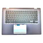 Carcasa superioara si tastatura originala Asus VivoBook Flip 14 TP412FA, TP412FAC, J412FA, gri, layout US, cu iluminare