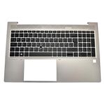 Carcasa superioara cu tastatura originala HP ProBook 850 G8, 850 G7, argintie, layout UK, cu iluminare, model M07492-031