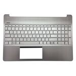 Carcasa superioara cu tastatura HP 15-DY, 15-EF, 15T-DY, 15S-EQ, 15S-FQ, layout romanesc, L63578-271, M17184-271, Naturalsilver, fara iluminare