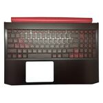 Carcasa superioara cu tastatura originala Acer Nitro 5 AN515-43 neagra, cu iluminare Rosie, layout US, model 6B.Q5XN2.001