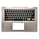 Carcasa superioara palmrest Dell Inspiron 5491 2-in-1, 5482 2-in-1, 5485 2-in-1, model XP85X, silver, US, fara iluminare