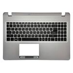 Carcasa superioara si tastatura originala Acer Aspire 5 A515-53, A515-53G, silver US,iluminata, 6B.H82N1.009