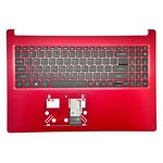 Carcasa superioara si tastatura originala Acer Aspire 5 A515-54, A515-54G, cu iluminare, layout US, Rosu