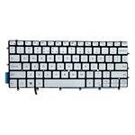 Tastatura originala laptop Dell XPS 13 7390, 9357, 9370, 9380, alba, cu iluminare, layout US, model FXCRT