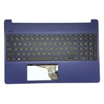 Carcasa superioara cu tastatura HP 15-DY, 15-EF, 15T-DY, 15S-EQ, 15S-FQ, layout romanesc, L91268-271 EA0P5009030, albastru, fara iluminare