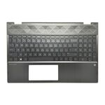 Carcasa superioara cu tastatura HP Pavilion X360 15-CR, 15T-CR, TPN-W132, layout US, gri inchis cu auriu, model L12731-001