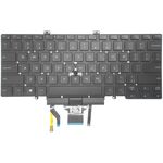 Tastatura compatibila Dell Latitude 5400, 5401, 5410, 5411, cu iluminare, pentru dualpoint, layout US, model 3J9FC